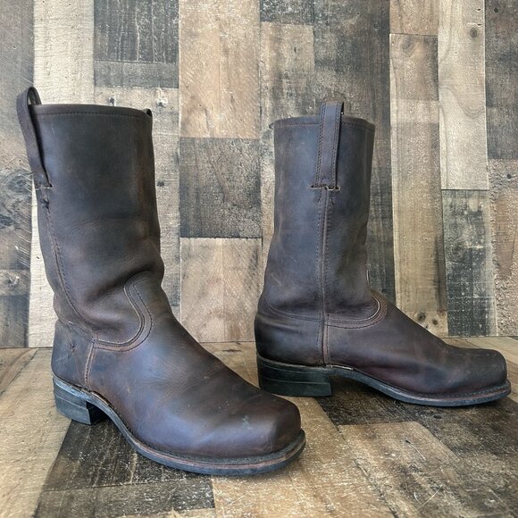 Frye 700 Square Toe Wide Boots Mens 12 W - Picture 1 of 12